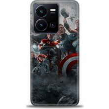 Vivo Y35 Kılıf Hd Baskılı Kılıf + Seramik Tam Kaplayan Ekran Koruyucu 98