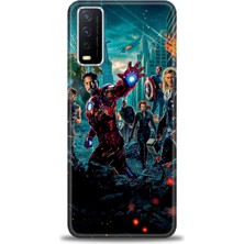Vivo Y11S Kılıf Hd Baskılı Kılıf + Seramik Tam Kaplayan Ekran Koruyucu 100