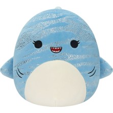 OMZ Squishmallow Balina Köpek Balığı Lamar 30CM Kız Erkek Çocuk Oyuncak Eğitici Oyuncaklar