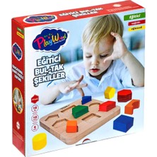 paraply Playwood Ahşap Eğitici Bultak Şekiller Kız Erkek Çocuk Oyuncak Eğitici Oyuncaklar