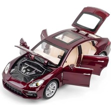 OMZ Şeffaf Kutulu Metal Porsche Kız Erkek Çocuk Oyuncak Eğitici Oyuncaklar