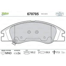 Valeo 670705 On Fren Balatasi 581011MA00 581011MA01 581012FA10