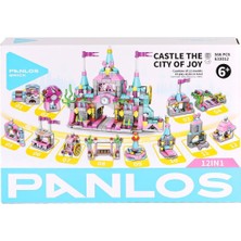 paraply P633012 Panlos Tuğla Şehri 556 Parça Blok Seti -Vagon Life Kız Erkek Çocuk Oyuncak Eğitici Oyuncakla