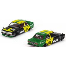 OMZ Mini Gt 1/64 Datsun Street 510 Racing V2 KHMG131 Kız Erkek Çocuk Oyuncak Eğitici Oyuncaklar
