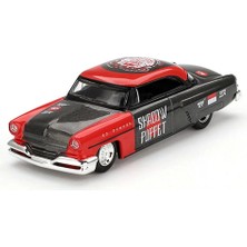 OMZ Mini Gt 1/64 Lincoln Capri Hot Rod 1954 ''shadow Puppet'' Mını Gt x Mızu Diecast Kız Erkek Çocuk Oyu