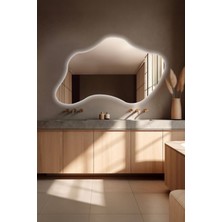 Şık Asimetrik Banyo Salon Duvar Aynası - Modern Tasarım