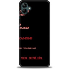 Samsung Galaxy A04 Hd Baskılı Kılıf + Seramik Tam Kaplayan Ekran Koruyucu 391