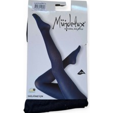 Müjde Müjdelüx Lacivert Koton Lycra 60DEN Naturel Külotlu Çorap 60DEN