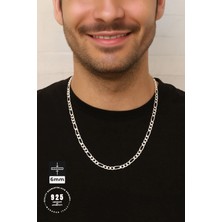 Marakas Italy 6mm Figaro 925 Ayar Gümüş Kolye