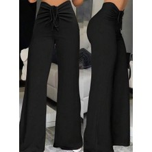 Mç Plus Kadın Yüksek Bel Önden Büzgülü Ispanyol Ithal Krep Pantolon