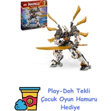 LEGO Nınjago Cole’un Titan Ejderha Robotu 71821 – 12 Yaş ve Üzeri Kız ve Erkek Çocukları Için Cole Minifigürü Içeren Yaratıcı Oyuncak Yapım Seti, Çocuklar Için Doğum G + Play-Doh Oyun Hamuru