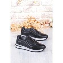 Mehmet Mete 42820 Face Hafif Rahat Lastik Bağcıklı Hakiki Deri Erkek Ayakkabı