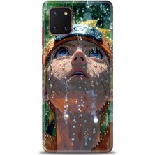 Samsung Galaxy A81 Hd Baskılı Kılıf + Seramik Tam Kaplayan Ekran Koruyucu 258