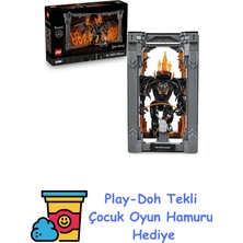 LEGO Icons Yüzüklerin Efendisi: Balrog Kitaplık Dekoru 10367 – Yüzüklerin Efendisi Hayranı Yetişkinler Için Koleksiyonluk Dekoratif Model Yapım Seti, Doğum Günü Hediye + Play-Doh Oyun Hamuru