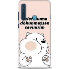 Samsung Galaxy A9 2018 Hd Baskılı Kılıf + Seramik Tam Kaplayan Ekran Koruyucu 158