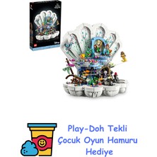 LEGO | Disney Küçük Deniz Kızı Kraliyet Istiridyesi 43225 – 18 Yaş ve Üzeri Yetişkinler Için Film Esintili Koleksiyonluk Model, Yaratıcı ve Dekoratif Hediye Fikri (180 + Play-Doh Oyun Hamuru