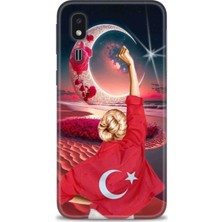 Samsung Galaxy A2 Core Hd Baskılı Kılıf + Seramik Tam Kaplayan Ekran Koruyucu 249