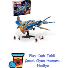 LEGO | Marvel Galaksinin Koruyucuları: Milano Uzay Gemisi 76286 – 12 Yaş ve Üzeri Süper Kahraman Sevenler Için Inşa Edilebilen Uzay Gemisi Modeli Içeren Yaratıcı Yapım + Play-Doh Oyun Hamuru