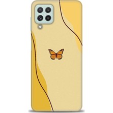 Rulet Samsung Galaxy A22 Hd Baskılı Kılıf + Seramik Tam Kaplayan Ekran Koruyucu 188