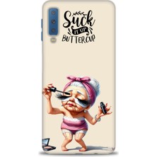 Samsung Galaxy A7 2018 Hd Baskılı Kılıf + Seramik Tam Kaplayan Ekran Koruyucu 50