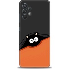 Samsung Galaxy A32 Hd Baskılı Kılıf + Seramik Tam Kaplayan Ekran Koruyucu 80