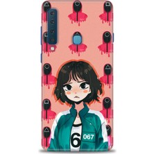 Samsung Galaxy A9 2018 Hd Baskılı Kılıf + Seramik Tam Kaplayan Ekran Koruyucu 289
