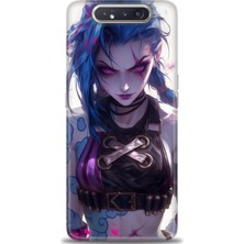 Rulet Samsung Galaxy A80 Hd Baskılı Kılıf + Seramik Tam Kaplayan Ekran Koruyucu 276