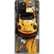 Rulet Samsung Galaxy A91 Hd Baskılı Kılıf + Seramik Tam Kaplayan Ekran Koruyucu 104