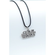 IDR Star Wars Gümüş Kaplama Deri İp Kolye
