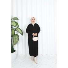 Nisum Moda Fitilli Fermuarlı Triko Elbise