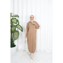 Nisum Moda Fitilli Fermuarlı Triko Elbise