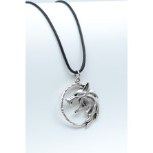 IDR Witcher 3 Gümüş Kaplama Deri İp Kolye