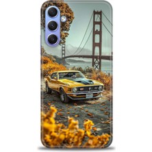 Rulet Samsung Galaxy A34 Hd Baskılı Kılıf + Seramik Tam Kaplayan Ekran Koruyucu 105