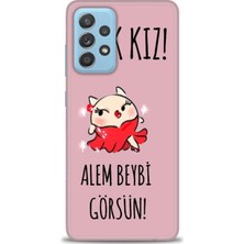 Samsung Galaxy A72 Hd Baskılı Kılıf + Seramik Tam Kaplayan Ekran Koruyucu 165