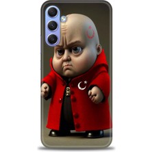 Samsung Galaxy A34 Hd Baskılı Kılıf + Seramik Tam Kaplayan Ekran Koruyucu 245