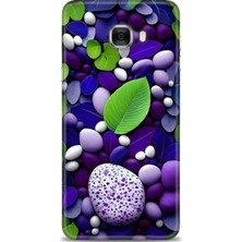 Samsung Galaxy C7 Hd Baskılı Kılıf + Seramik Tam Kaplayan Ekran Koruyucu 341