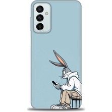 Samsung Galaxy M13 Hd Baskılı Kılıf + Seramik Tam Kaplayan Ekran Koruyucu 410