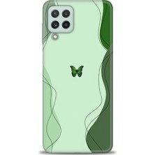 Samsung Galaxy M32 Hd Baskılı Kılıf + Seramik Tam Kaplayan Ekran Koruyucu 187