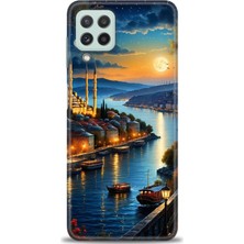 Samsung Galaxy M32 Hd Baskılı Kılıf + Seramik Tam Kaplayan Ekran Koruyucu 222