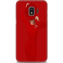 Samsung Galaxy J2 Core Hd Baskılı Kılıf + Seramik Tam Kaplayan Ekran Koruyucu 241