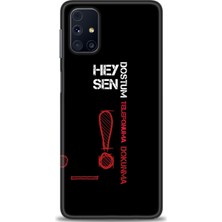 Rulet Samsung Galaxy M31S Hd Baskılı Kılıf + Seramik Tam Kaplayan Ekran Koruyucu 392