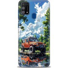 Samsung Galaxy M31 Hd Baskılı Kılıf + Seramik Tam Kaplayan Ekran Koruyucu 107