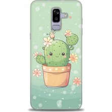 Samsung Galaxy J8 Hd Baskılı Kılıf + Seramik Tam Kaplayan Ekran Koruyucu 303