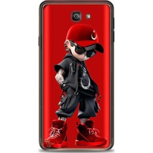 Samsung Galaxy J7 Prime Hd Baskılı Kılıf + Seramik Tam Kaplayan Ekran Koruyucu 250