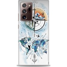 Samsung Galaxy Note 20 Ultra Hd Baskılı Kılıf + Seramik Tam Kaplayan Ekran Koruyucu 82