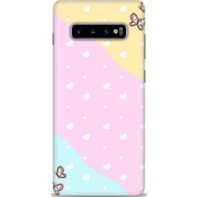 Samsung Galaxy S10 Plus Hd Baskılı Kılıf + Seramik Tam Kaplayan Ekran Koruyucu 430