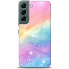 Rulet Samsung Galaxy S22 Hd Baskılı Kılıf + Seramik Tam Kaplayan Ekran Koruyucu 422