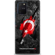 Samsung Galaxy S10 Lite Hd Baskılı Kılıf + Seramik Tam Kaplayan Ekran Koruyucu 37