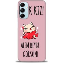 Samsung Galaxy M14 5g Hd Baskılı Kılıf + Seramik Tam Kaplayan Ekran Koruyucu 165