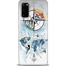 Samsung Galaxy S20 Hd Baskılı Kılıf + Seramik Tam Kaplayan Ekran Koruyucu 82